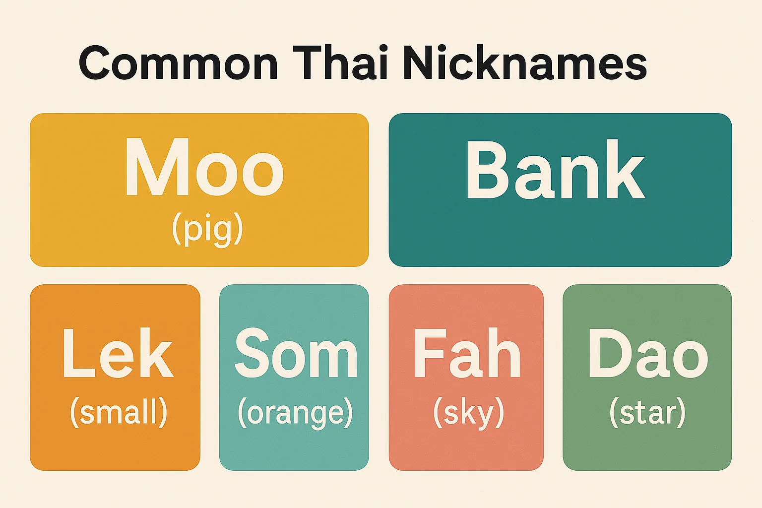 Group of Thai friends socializing together, demonstrating casual nickname usage and social hierarchy in Thai friendship culture